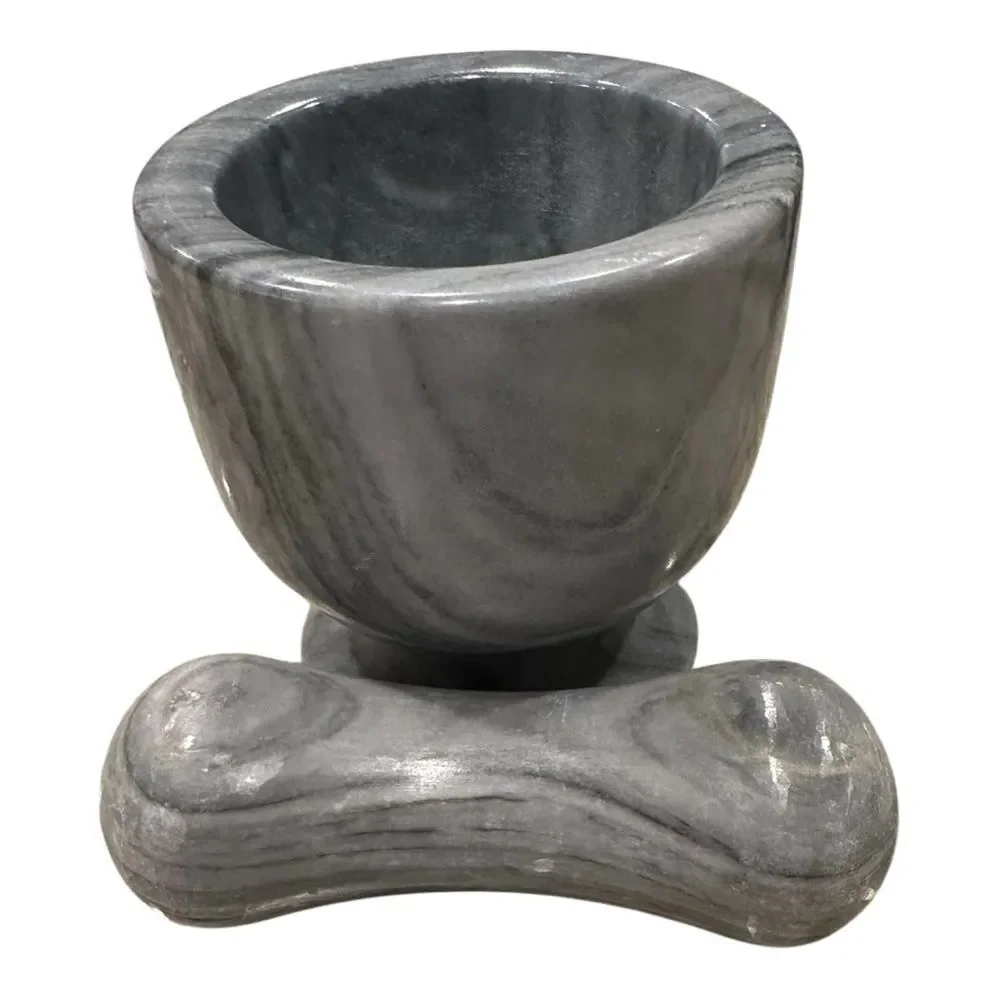 Marble Mortar and Pestle Gray - Picture 4 of 10